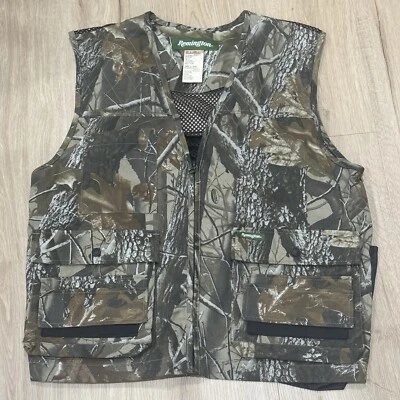 Remington Hunting Vest Jacket Mens Medium Hardwoods Realtree Pockets - Image 1 of 4