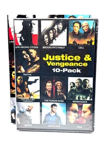 Justice & Vengeance Movie 10 Pack DVD Slipcover 1000+ Minutes - Picture 1 of 11