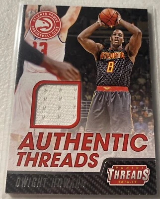 Auténtica reliquia de hilos DWIGHT HOWARD. Hilos Panini 16-17. #34 Hawks Foto 1 de 2