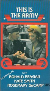This Is The Army (VHS, 1984) Ronald Reagan, Kate Smith Rosemary DeCamp Color - Picture 1 of 2