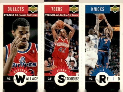 1996-97 Collector's  #M89 / M61 / M57 R. Wallace / J. Stackhouse / J.R. Reid - Image 1 of 2