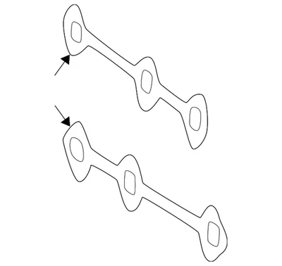 Junta coletora Volkswagen genuína 078-253-039-G - Imagem 1 de 2