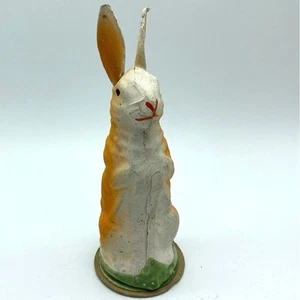VINTAGE Bunny Rabbit Made in Germany Paper Mache composite1940s 5 inch - Picture 1 of 6