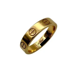 CARTIER Love Ring Size 7.5 K18/750 Yg 47 Women'S Special Case Included - Bild 1 von 6