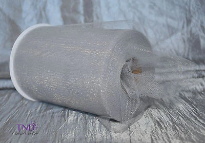 CARRETEL DE ROLO DE TULE 6”x100 YDS (300 PÉS) TUTU ARCO DE CASAMENTO PRESENTE DECORAÇÃO ARTESANAL - Imagem 1 de 3