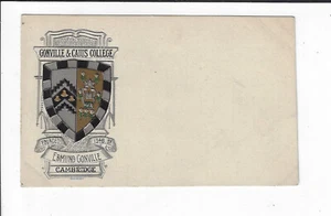 Escudo de armas de Cambridge escudo en relieve Gonville & Caius College postal p2130 - Imagen 1 de 2