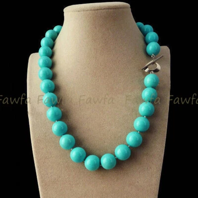 Moda 8/10/12/14mm Multicolor Mar del Sur Concha Perla Cuentas Redondas Collar 18"" Foto 1 de 4