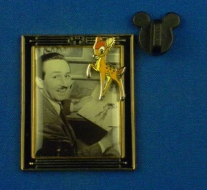 Bambi With Walt Disney Framed Pin Series #6 WDW Pin-on-Pin LE 5000 Pin # 10977 - Imagen 1 de 4
