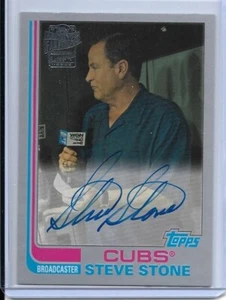 2019 TOPPS ARCHIVES SILVER STEVE STONE AUTO SIGNED #FFA-SS #D/99 CHICAGO CUBS - Picture 1 of 2