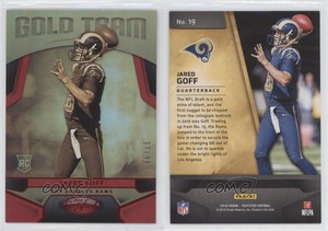 2016 Certified Gold Team Mirror Red /99 Jared Goff #19 Rookie RC