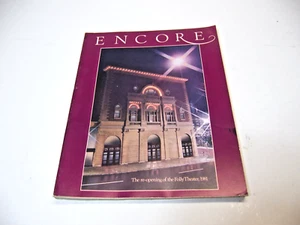 Vintage Playbill for the Folly Theater Reopening 1981      #B113 - Picture 1 of 3