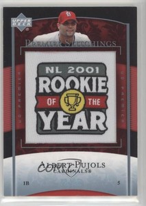 2007 Upper Deck Premier Premier Stitchings Platinum 35 /35 Albert Pujols #PS-65