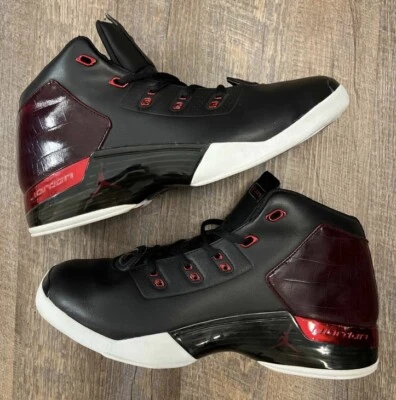 Zapatillas Air Jordan 17+ Retro Chicago Bulls 2016 Negro Rojo Talla 11.5 832816-001 Foto 1 de 4