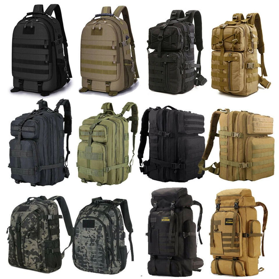 30L/35L/40L/50L/70L Militär Rucksack Molle Army Bundeswehr Kampfrucksack Tasche - Bild 1 von 1