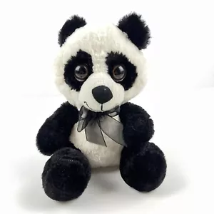 Goffa Panda Bear With Black Bow Plush Stuffed Animal 9” - Picture 1 of 7
