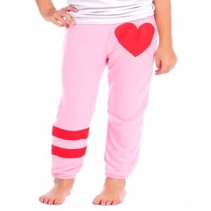 Play Six Heart Print Hacci Pants, Pink (NWT $54) size Large - Picture 1 of 2