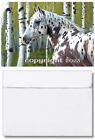Leopard Appaloosa Horse in Birch Tree Forest Greeting Card hand-crafted