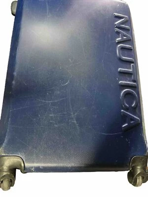 Nautica Hard Case Rolling Carry On Luggage 25 X 16 X 10 Navy Blue Suit Case - Image 1 of 4