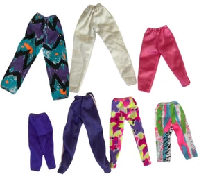 Lote de 7 Pantalones de Neón Mattell Barbie & Friends Ropa Colección Disney Retro - Imagen 1 de 11