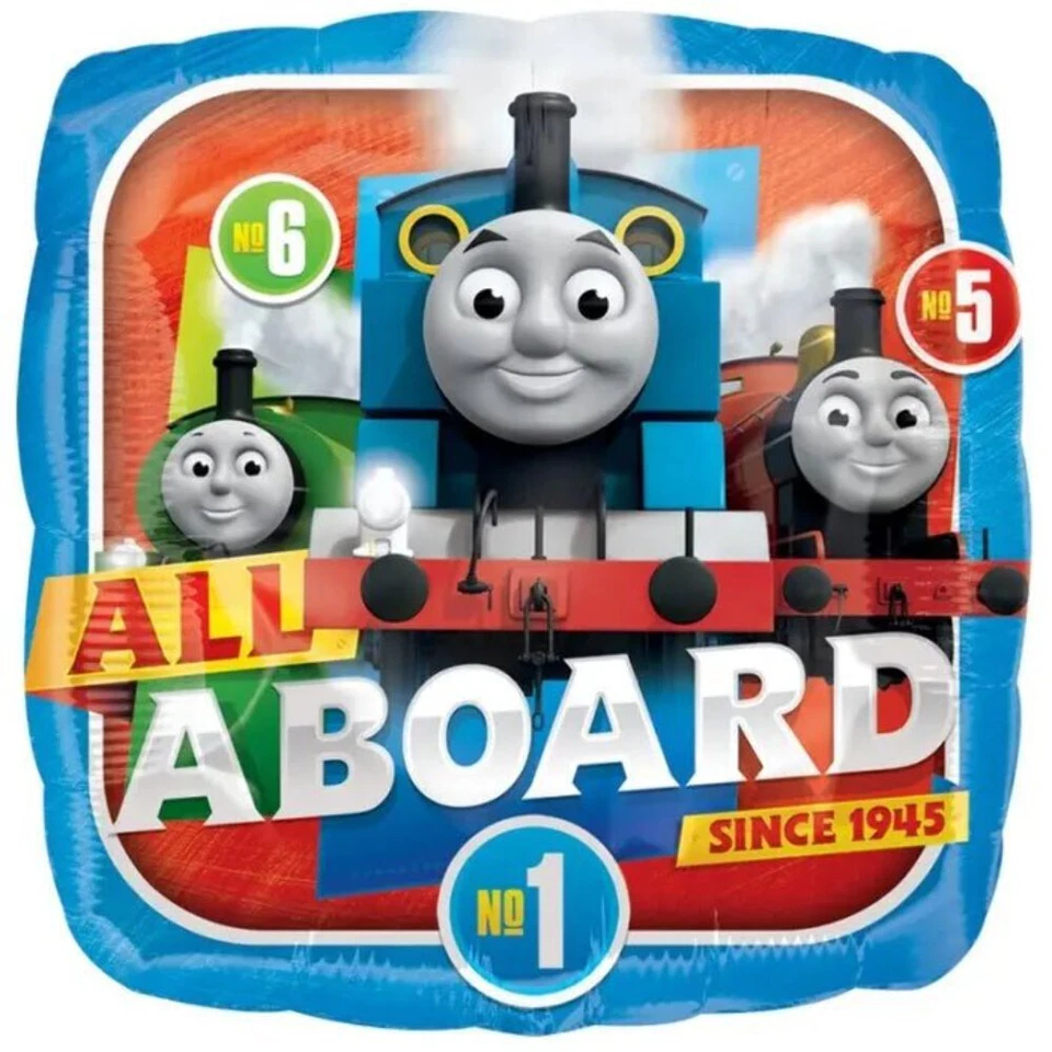 Thomas The Tank Engine Square Foil Balloon 43cm (17") Kids Boy Party Decorations - image 1 of 1
