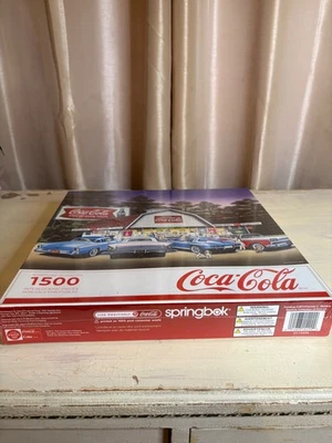 Coca-Cola "Night on the Town" Puzzle – Pamela C. Renfroe 2014 – 1500 Pc Springbo - Image 1 of 3