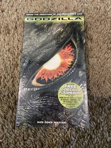 Godzilla 1998 VHS Movie Factory Sealed Texture Cover - Picture 1 of 6