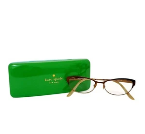 Kate Spade Womens Camelot Eyeglasses Satin Brown 50-15-135 With Case - Picture 1 of 12