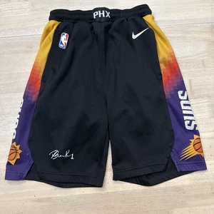 Nike Engineered Phoenix Suns YOUTH M Team Basketball Shorts Black Booker #1 - Picture 1 of 5