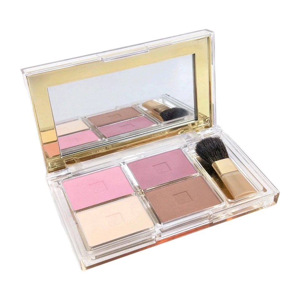 Estee Lauder Deluxe All-Over Face Compacto Bronce Diosa Suave Mate Pétalo Ciruela Foto 1 de 4
