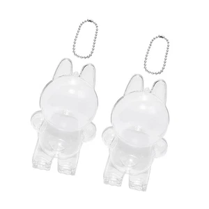 Protective Plastic Enclosure For Miniature Doll Keychains Showcases And - Afbeelding 1 van 11