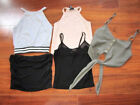 WET SEAL & GARAGE ~ Small & XS ~ LOT of 5!! Cropped Sleeveless Tanks a88