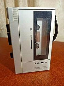 Japan vintage cassette player Sanyo M1010 Original. Good Work SN - Picture 1 of 12