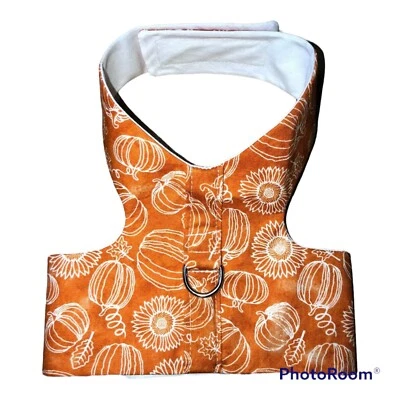 Chaleco Arnés Perro Hecho a Mano Naranja Calabaza Otoño 2461-2462 XXXS Foto 1 de 2