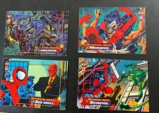 Lot of 7 1994 Marvel Spidey"s Greatest Battles Sider-Man vs Moribius, Red Skull