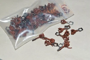 HO scale metal Kadee #5 knuckle coupler lot set of 60 CUT PINS WEATHERED/PAINTED - Picture 1 of 1
