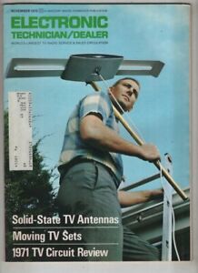 Electronic Technician/Dealer Mag SS TV Antennas November 1970 112321nonr