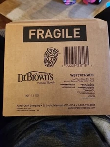 DR BROWN’s Natural Flow 9oz. GLASS Baby Bottles - 3 Bottles - Picture 1 of 2