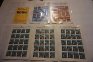 LOT OF 5 MNH SHEET OF 20 1984 LIECHTENSTEIN SCOTT 779-783 TRISONA FAIRY STAMPS - Picture 1 of 8