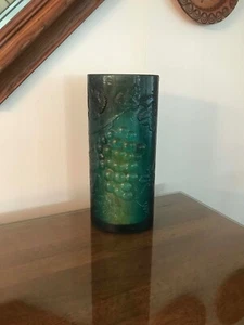 Candelabro vintage Mid Century Sascha Brastoff verde azulado resina acrílica lucite uva - Imagen 1 de 10