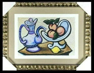 ERIK RENSSEN Contemporary Dutch Lithograph COFFEE POT AND PEACHES IN A BOWL L/E - Picture 1 of 11