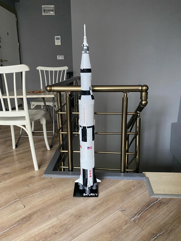 Modelo de cohete 3D Saturn V escala 1/100 - 111 cm (43,70 pulgadas)-El vendedor cubre tarifas Foto 1 de 4