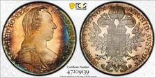 "1780" Austria Maria Theresa Thaler PCGS MS68 Lot#G5454 Silver! Modern Restrike