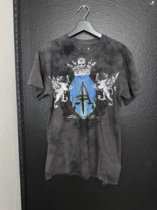 Aqua VI Y2K Men’s Size Medium  Affliction Style Tshirt - Picture 1 of 8