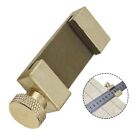 Compact brass ruler block woodworking angle locator accurate positioning tool