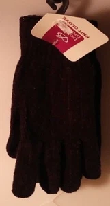 BOBBIE BROOKS 1 PAR SEÑORA GUANTES DE PUNTO NEGROS CON PANA EXTERIOR TALLA ÚNICA A-16 - Imagen 1 de 2
