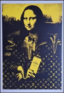 DEATH NYC * Mona Lisa * 45 x 32 cm * signed * limited * Certificate # xx/120 - Bild 1 von 11