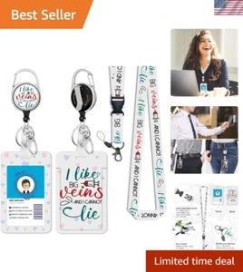 Heavy-Duty Retractable Badge Holder with Funny Art - Ideal for Nurses & Teachers - Picture 1 of 9