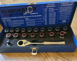 Armstrong Sistema de Trinquete Eliminador de 19 Piezas 3/8” Drive SAE Kit # 11-902 Usado en Excelente Condición EE. UU. - Imagen 1 de 22