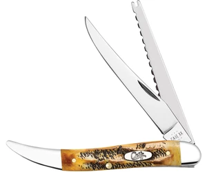 Case xx Fishing Knife 65340 6.5 BoneStag Pocket Knife Stainless - Picture 1 of 5