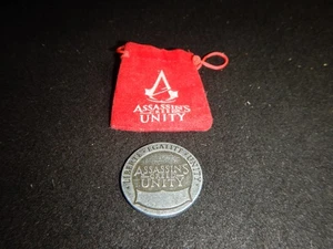 Collectible Assassins Creed Unity Coin Token with felt bag - Picture 1 of 13